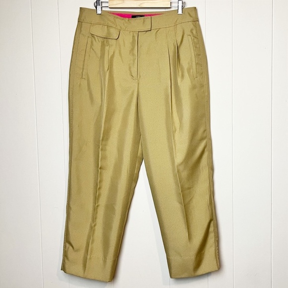 J. Crew NWT Tapered Pants with Front Pleats 14 khaki tan high rise relaxed - Picture 12 of 13
